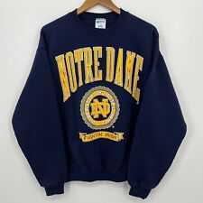 Cheetah Sweatshirt Men's L Blue Notre Dame Fighting Irish Vintage 90s USA, used for sale  Shipping to South Africa