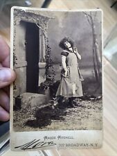 Rare! Maggie Mitchell CABINET CARD PHOTO VICTORIAN ERA ACTRESS By Mora for sale  Shipping to South Africa