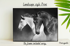 Horses print poster d'occasion  Expédié en Belgium