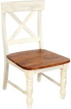 Chateau Shabby Chic Acacia Wood White Dining Chair for sale  Shipping to South Africa