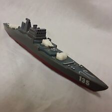 Used, Battleship Frigate model toy boat war ship on wheels with swivelling guns/cannon for sale  Shipping to South Africa