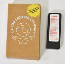 Encendedor delgado recargable THE USB Lighter Company negro mate ecológico segunda mano  Embacar hacia Argentina