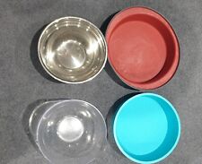 x2 SILICONE CAKE TINS and x2 MIXING BOWLS - HOME BAKING COOKING for sale  Shipping to South Africa