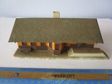 Vintage Built HO 1/87 Scale Train Station Depot Building For Train Layout for sale  Shipping to South Africa