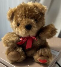 RUSSELL STOVER Candy Plush Brown Teddy Bear Red HEART on Paw 5” Sweet for sale  Shipping to South Africa