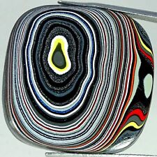 Used, 11.90 Cts Lab-Created American Fordite Cushion Cabochon Loose Gemstone 27X28X3MM for sale  Shipping to South Africa