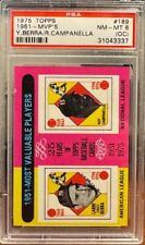 1975 TOPPS Baseball #189 1951 Yogi Berra Roy Campanella Yankees PSA 8 (OC) segunda mano  Embacar hacia Argentina