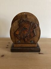 Letter Rack, Vintage, Art Deco, Wooden, Terrier Dog Carving, Circa 1930s, vgc  for sale  WEYMOUTH