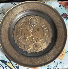 Vintage round brass for sale  North Hills