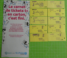 Ratp tickets jaunes d'occasion  Neuilly-Plaisance