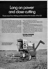 1969 Oliver Model 525 Combine Tractor "Long on Power" Original Ad  for sale  Boise