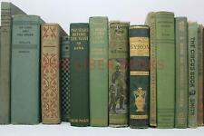 Lote de 5 libros de tapa dura raros antiguos antiguos vintage antiguos de tapa dura raros antiguos verdes/tonos de verde, usado segunda mano  Embacar hacia Argentina
