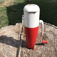 Dazey Red Rocket Triple Atomic Age Ice Crusher Grinder Red White #160 *USA 🇺🇸, used for sale  Shipping to South Africa