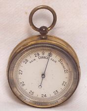 Antique pocket barometer for sale  EASTBOURNE