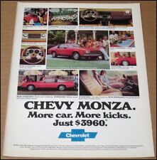 1979 Chevy Monza Impressão Anúncio Carro Publicidade Vintage Chevrolet GM comprar usado  Enviando para Brazil
