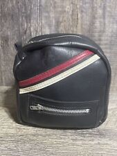 Vintage Retro Fishing Reel Bag/ Pouch Zipper Black W/ Red White Stripes, used for sale  Shipping to South Africa