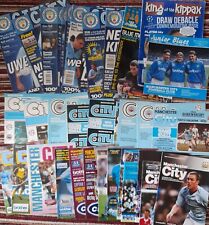 Manchester city programmes for sale  WELLINGBOROUGH