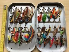 A Wheatley Fly Box With Stunning Modern Salmon Flies Inside, used for sale  Shipping to South Africa