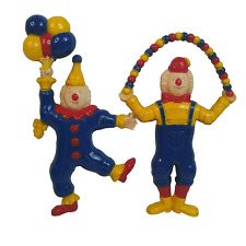 Lote de 2 globos colgantes de pared de payaso decoración de guardería rojo azul amarillo circo 8-9", usado segunda mano  Embacar hacia Argentina