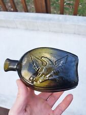 Nice GII-71 Half Pint Eagle Coventry CT Glassworks Historical Flask Pontil for sale  Shipping to South Africa