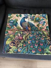 Cushion covers peacock for sale  BECKENHAM