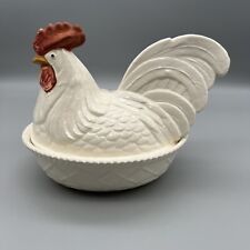 Ceramic sitting rooster for sale  North Brookfield