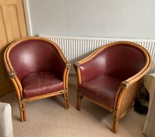 distressed leather chair for sale  SUTTON