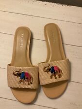 Usado, Sandalias Talbots Lamar Tronk Up Elephant Raffia talla 8,5M segunda mano  Embacar hacia Argentina