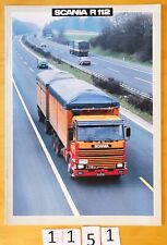 SCANIA R112 Prospectus 8 pages Fr 05/1987, usado comprar usado  Enviando para Brazil