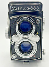 Câmera Yashica 635 TLR 120mm/35mm com adaptador de filme 35mm e estojos comprar usado  Enviando para Brazil
