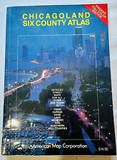 Chicagoland Six County Atlas American Map Corporation 1994 Oprawa miękka Książka VTG na sprzedaż  Wysyłka do Poland