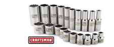 Used, Craftsman EZ Read Sockets - New -  1/2 & 3/8" Drive Shallow & Deep Metric/SAE for sale  Shipping to South Africa