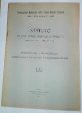 1910. statuto una usato  Italia