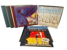 Lote de Conjuntos de Discos de Vinil Vintage Antigo 10" - Beethoven, Tchaikovsky, Show Boat… comprar usado  Enviando para Brazil