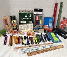Lote de colección LG suministros de oficina grapadora reglas libro Steno lápices bolígrafos ARTÍCULOS RAROS segunda mano  Embacar hacia Mexico