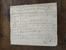 1761 hand written for sale  CHELMSFORD