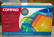 Modem de fax vintage Compaq Microcom PCMCIA PC Card 56k novo na caixa, usado comprar usado  Enviando para Brazil