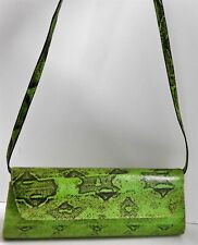 Genuine Green Black Watersnake Clutch Shoulder Bag for sale  Shipping to South Africa