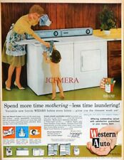 Used, 'WESTERN AUTO' Twin-Tub Washing Machine 1963 Advert - Original Print for sale  Shipping to South Africa