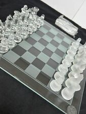 Glass chess checkers for sale  Lakeland