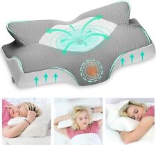 Elviros Cervical Memory Foam Pillow, Contour Pillows for Neck and Shoulder Pain, used for sale  Shipping to South Africa