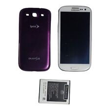 Teléfono inteligente Samsung Galaxy S III SGH-T999L - 16 GB - blanco mármol púrpura para repuestos segunda mano  Embacar hacia Mexico