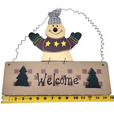 Snowman welcome sign for sale  Cherry Hill