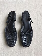 Black leather woven for sale  LONDON