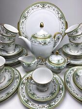 Tirschenreuth Trianon Florence coffee service, 12 person, gold rim for sale  Shipping to South Africa