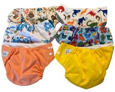 LBB Cloth Reusable Diaper Covers Snaps Lot 6 EUC for sale  Shipping to South Africa