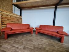 Używany, Skórzana sofa Terakota Skóra naturalna Kanapa 2,5-osobowa Salon na sprzedaż  Wysyłka do Poland