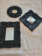 4 black framed mirrors for sale  El Paso