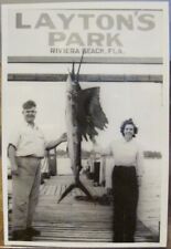 Foto vintage pesca esportiva LAYTON'S PARK Riviera Beach FL Marlin instantânea década de 1950 comprar usado  Enviando para Brazil
