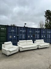 Natuzzi italian white for sale  STAINES-UPON-THAMES